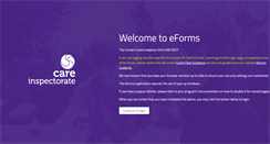 Desktop Screenshot of eforms.careinspectorate.com