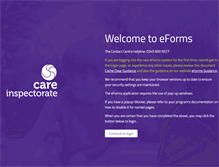 Tablet Screenshot of eforms.careinspectorate.com